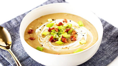 شوربة البطاطس والفاصوليا الصحية