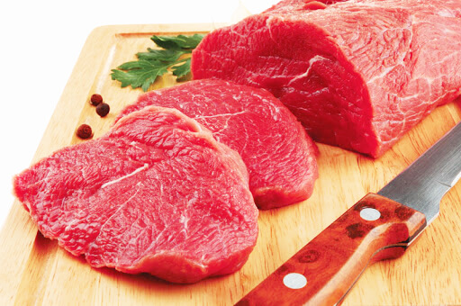افضل مصادر فيتامين B12: لحم البقر