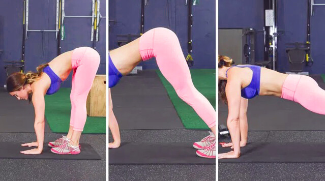 تمارين البطن للنساء - تمرين Plank crawl out