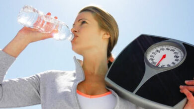 انقاص وزن الماء من الجسم