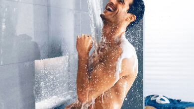 الاستحمام بالماء البارد أو الساخن