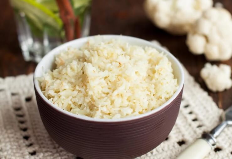 وصفات منخفضة الكربوهيدرات - وجبات الغداء - أرز القرنبيط Cauliflower rice