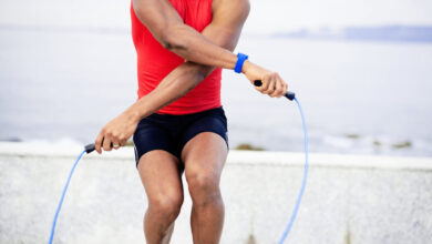 تمرين القفز على الحبل