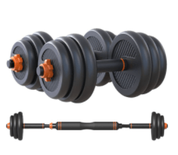 2 In 1 Barbell And Dumbbell Set Removable 15kg - شراء معدات الدمبل المنزلية - أفضل المعدات التدريبية للضخامة العضلية