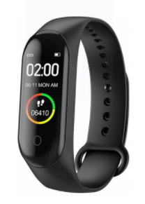مراجعة جهاز تتبع اللياقة البدنية - M4 Heart Rate Blood Pressure Monitor Fitness Tracker Black Black