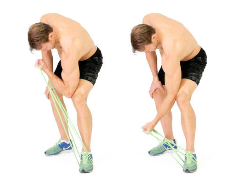 Arm exercises with resistance ropes, explode the biceps and triceps muscles with this wonderful program 2021 5 Resistance Rope Arm Exercises - Biceps Exercises - Concentration Curla Exercise