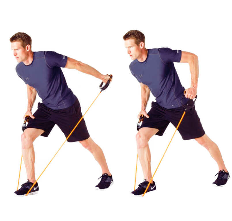 Arm exercises with resistance ropes, explode the biceps and triceps muscles with this wonderful program 2021 8 Resistance Rope Arm - Triceps Kickback