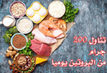 تناول 200 جرام من البروتين يوميا haronefit