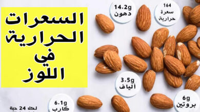 القيمة الغذائية في اللوز | السعرات الحرارية والفوائد الصحية haronefit هارون فيت