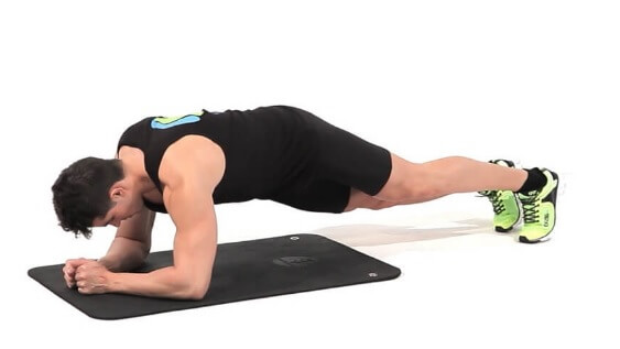تشريح عضلات البطن: تمرين Plank