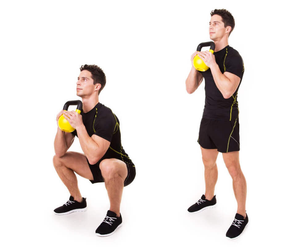 تمارين الأرجل: تمرين  Goblet squat 