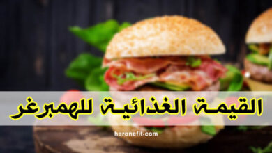 القيمة الغذائية للهمبرغر | عدد السعرات الحرارية، الفوائد، الأضرار مع كيفية التحضير haronefit