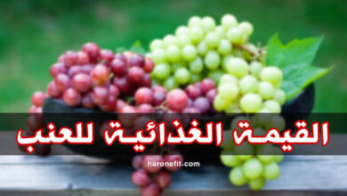 القيمة الغذائية للعنب | السعرات الحرارية، الأنواع، الفوائد والأضرار الجانبية haronefit