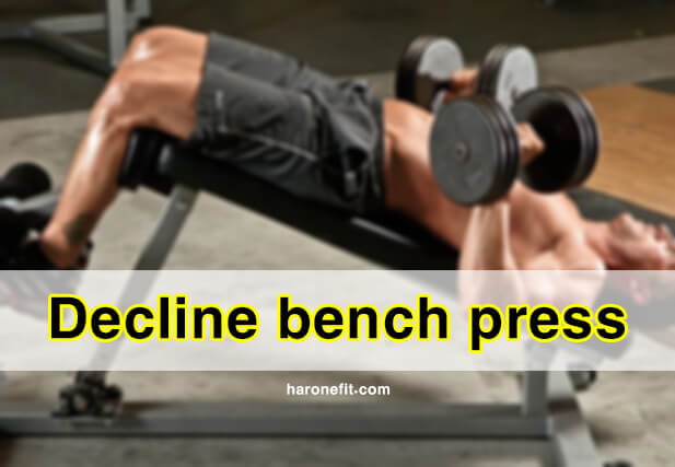كيفية أداء تمرين الضغط المائل للأسفل Decline bench press بالدمبلز والبار